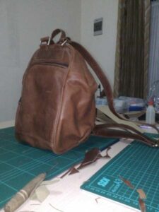 belajar membuat tas ransel